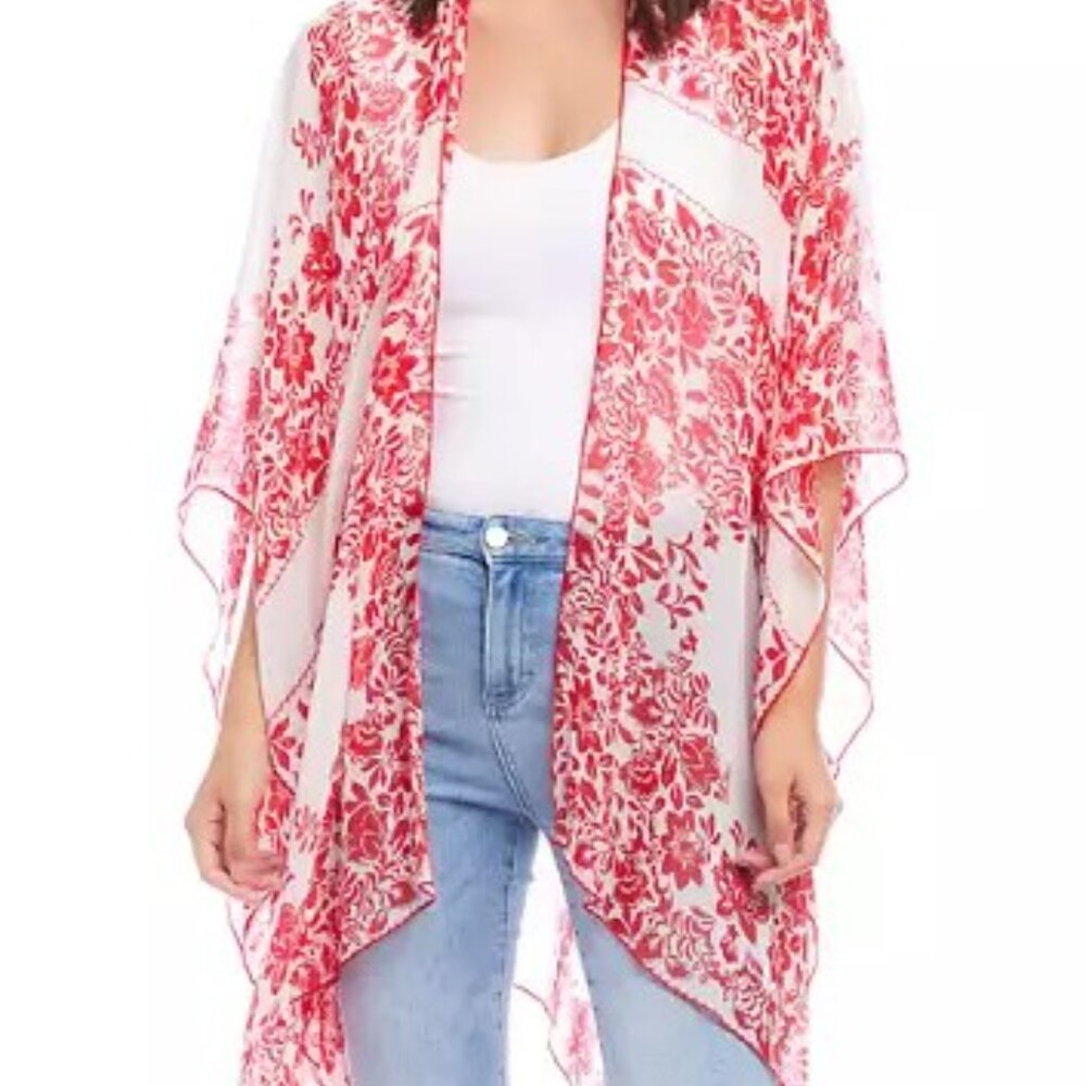 Karen Kane Women's Open Front Jacket (Kimono)